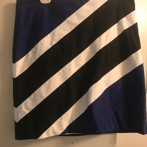 White House Black Market Stripe Skirt sz10 pencil